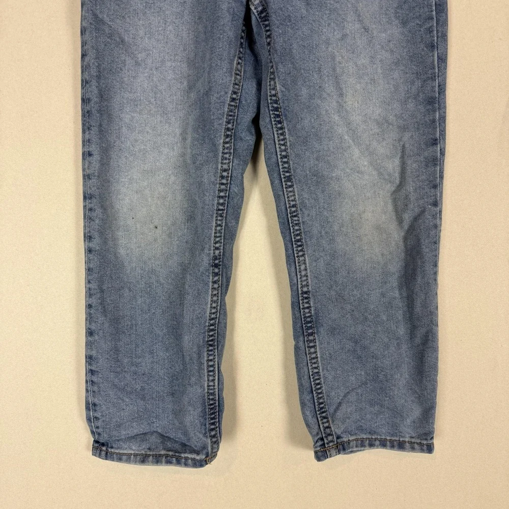 Old Navy Jeans Girls 8 Blue High Rise Slouchy Straight Light Wash Denim Relaxed